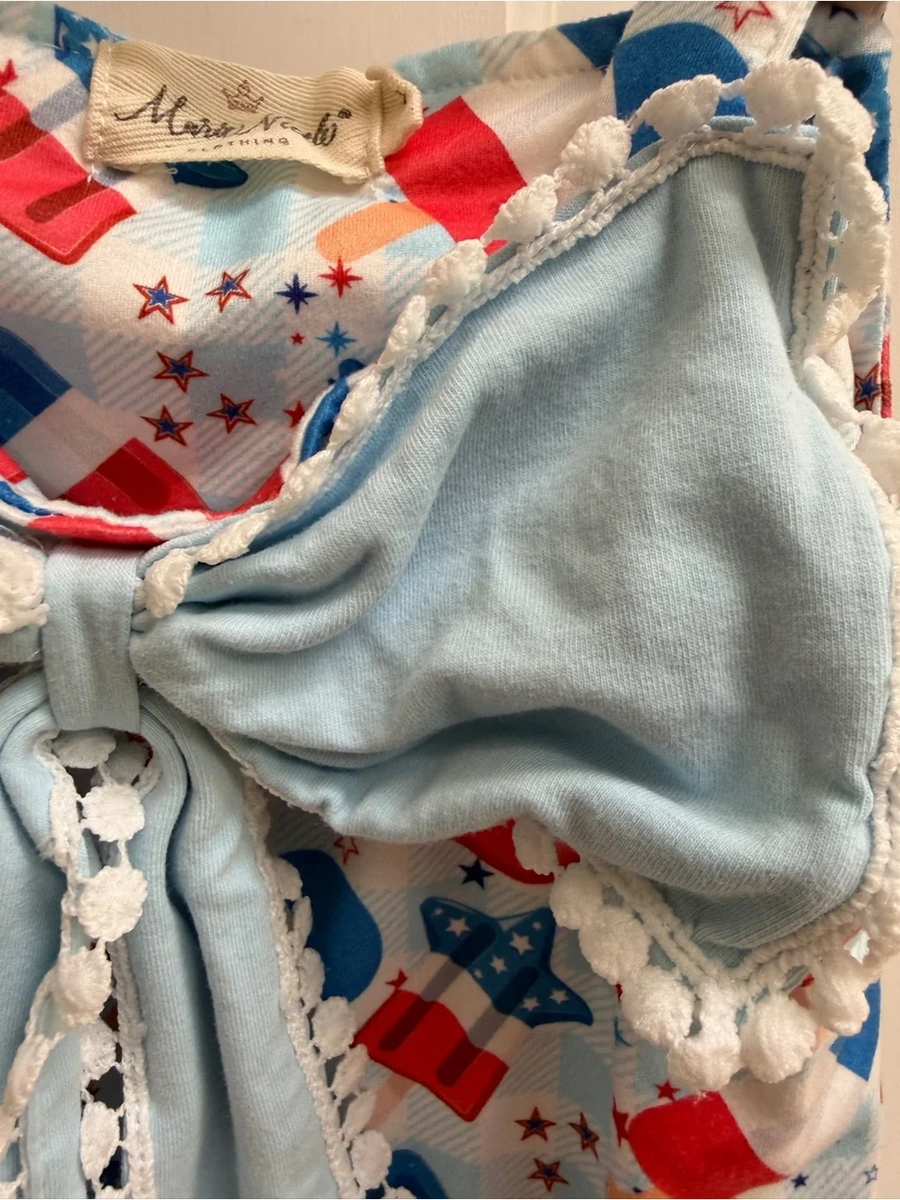 Marie Nicole 4T L Red White Blue Girls 4th of July Patriotic Popsicle Dress
